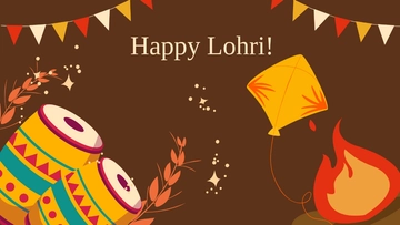 Free Lohri Design Background Template to Edit Online