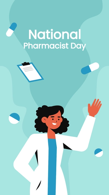 Free National Pharmacist Day iPhone Background Template to Edit Online Free National Pharmacist Day iPhone Background Template to Edit Online