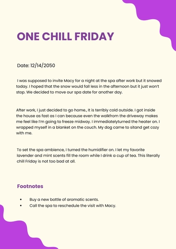 Free Daily Diary Template to Edit Online