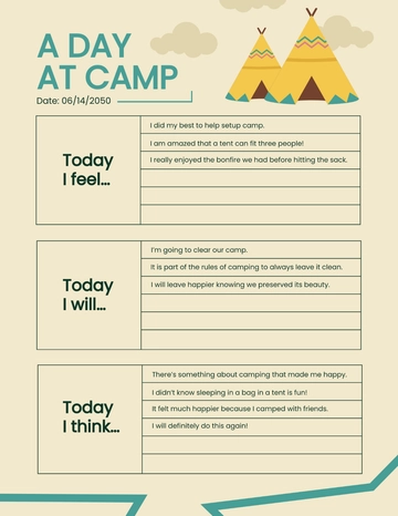 Free Journal Diary Template to Edit Online