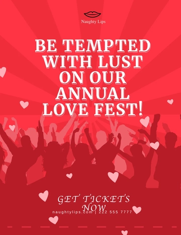 Free Party Valentine's Day Flyer Template to Edit Online | Template.net