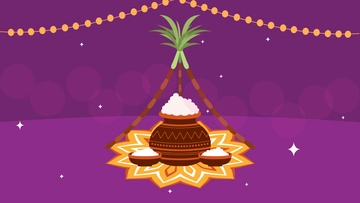 Free Pongal Wallpaper Background Template to Edit Online