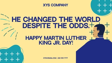 Free Martin Luther King Day Flyer Background Template to Edit Online
