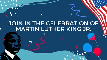 Free Martin Luther King Day Invitation Background Template to Edit Online