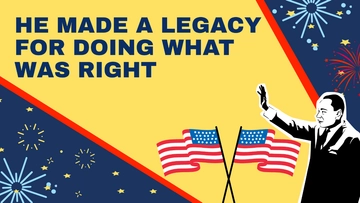 Free Martin Luther King Day Greeting Card Background Template to Edit Online