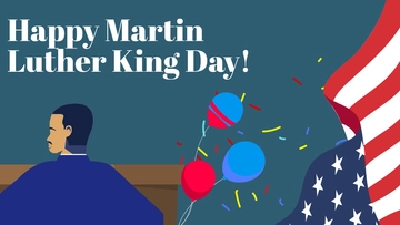 Free Martin Luther King Day Background Template to Edit Online