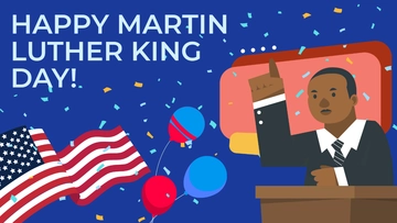 Free Happy Martin Luther King Day Background Template to Edit Online