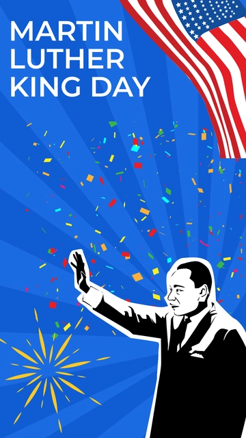 Free Martin Luther King Day iPhone Background Template to Edit Online