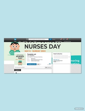 Nurses Day LinkedIn Profile Banner Template