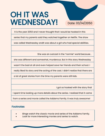 Free Lined Diary Page Template to Edit Online