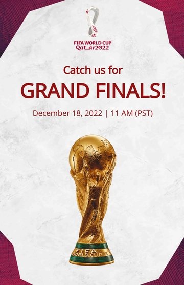Free FIFA World Cup 2022 Championship Schedule Flyer Template to Edit Online