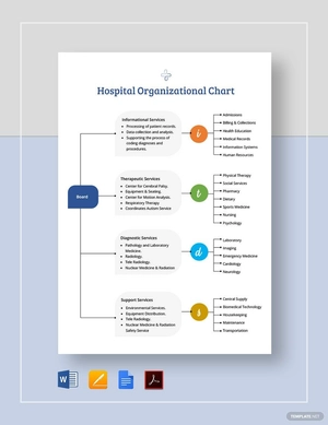 Hospital Organizational Chart Template