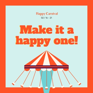 Free Carnival Instagram Post Template to Edit Online