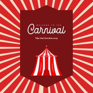 Free Carnival Whatsapp Post Template to Edit Online