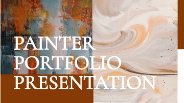 Free Painter Portfolio Presentation Template to Edit Online