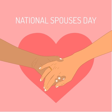 Free National Spouses Day Clipart Template to Edit Online