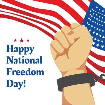 Free National Freedom Day Celebration Clipart Template to Edit Online