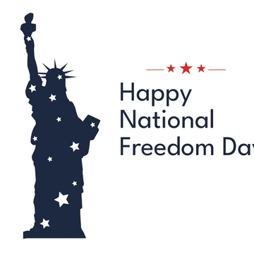 Free National Freedom Day Clipart Template to Edit Online