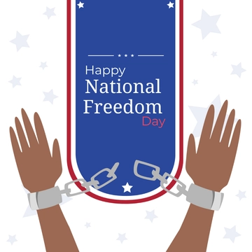 Free Happy National Freedom Day Clipart Template to Edit Online