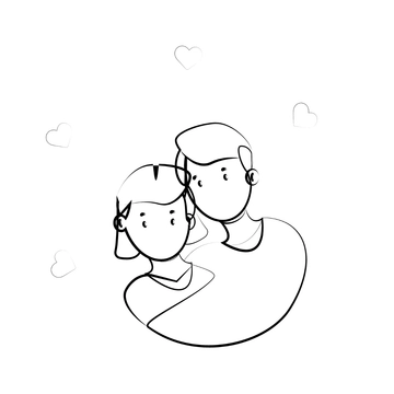 Free National Spouses Day Drawing Clipart Template to Edit Online