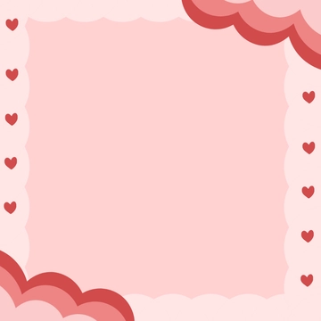 Free Valentine's Day Border Clipart Template to Edit Online