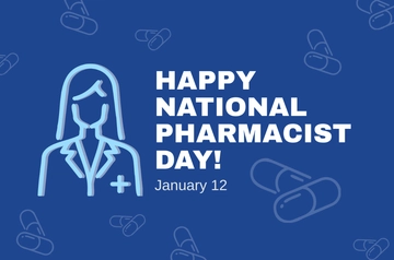 Free National Pharmacist Day Banner Template to Edit Online