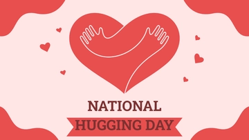 Free National Hugging Day Banner Background Template to Edit Online