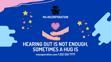 Free National Hugging Day Flyer Background Template to Edit Online