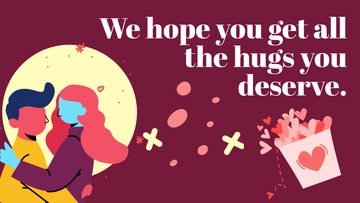 Free National Hugging Day Greeting Card Background Template to Edit Online