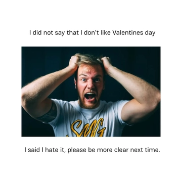 Free instagramI Hate Valentine's Day Meme Template to Edit Online