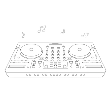 Free National DJ Day Drawing Clipart Template to Edit Online
