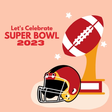 Free Super Bowl 2023 Celebration Clipart Template to Edit Online