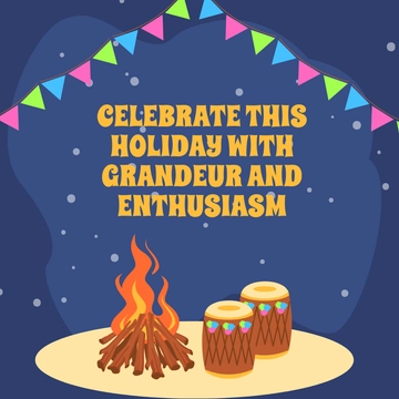 Free Lohri Whatsapp Post Template to Edit Online