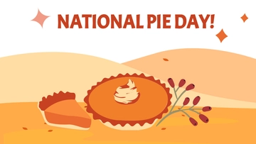 Free National Pie Day Background Template to Edit Online