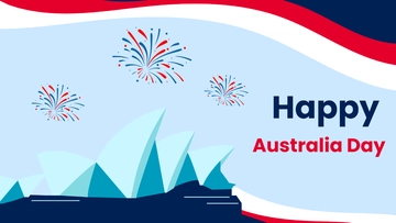 Free Australia Day Background Template to Edit Online