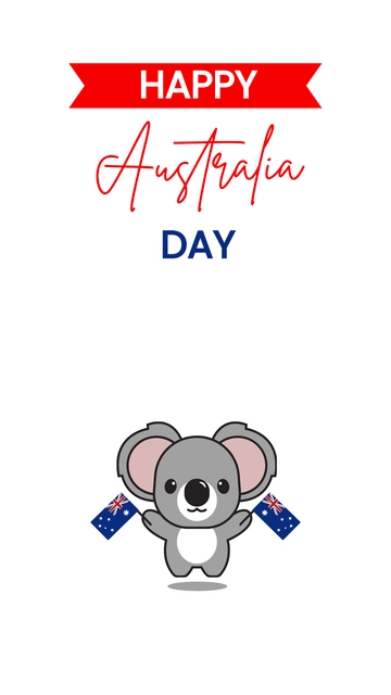 Free Australia Day iPhone Background Template to Edit Online