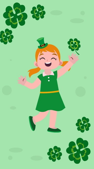Free St. Patrick's Day iPhone Background Template to Edit Online