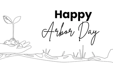 Free Arbor Day Drawing Background Template to Edit Online
