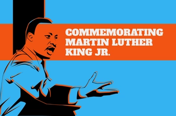 Free Martin Luther King Day Banner Template to Edit Online