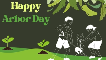 Free Arbor Day Background Template to Edit Online