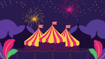 Free Happy Carnival Festival Background Template to Edit Online