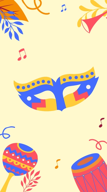 Free Carnival Festival iPhone Background Template to Edit Online