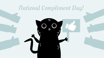 Free National Compliment Day Design Background Template to Edit Online