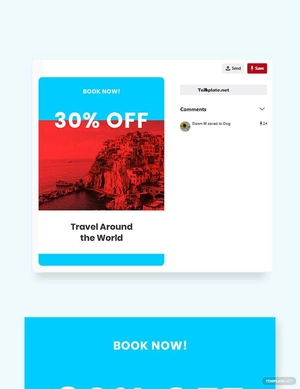 Travel Offer Pinterest Pin Template