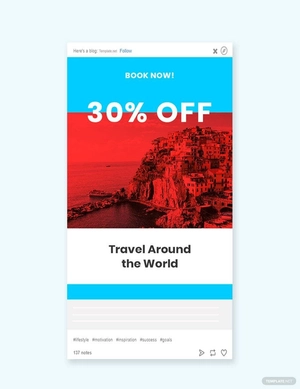 Travel Offer Tumblr Post Template