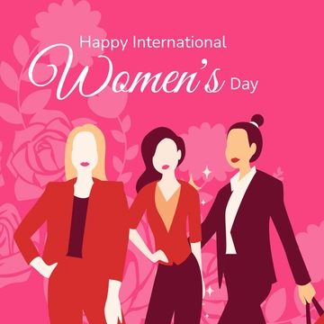Free International Womens' Day Clipart Template to Edit Online