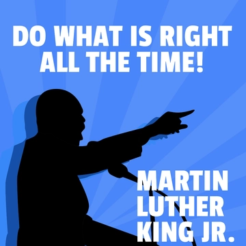 Free Martin Luther King Day FB Post Template to Edit Online