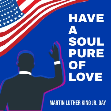 Free Martin Luther King Day Whatsapp Post Template to Edit Online