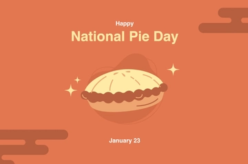 Free National Pie Day Banner Template to Edit Online