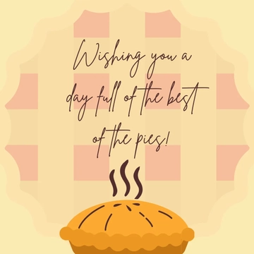 Free National Pie Day Whatsapp Post Template to Edit Online